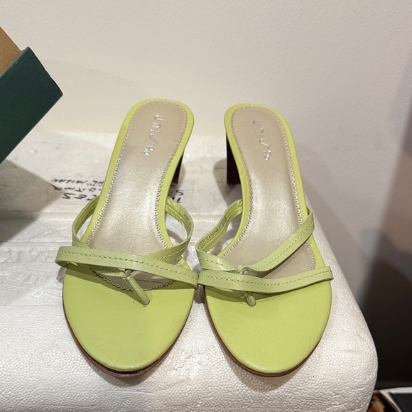 Unisa Lime Green Heeled Sandals - Picture 1 of 1